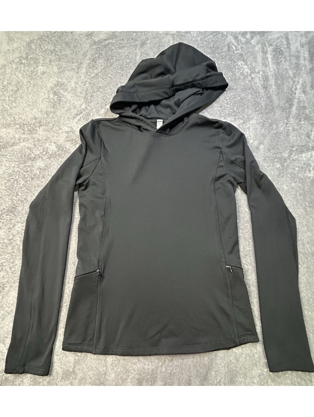 Mono B Women’s Thumbhole Pullover Hoodie Black M